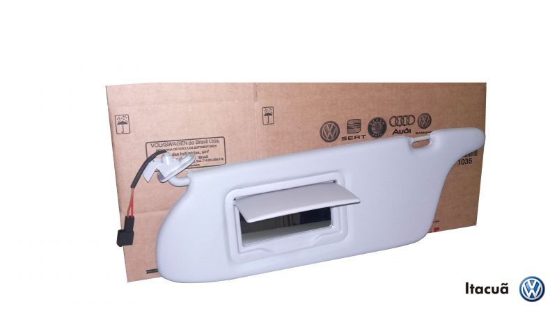 PARA SOL C ESPELHO ILUMINADO (CINZA)
