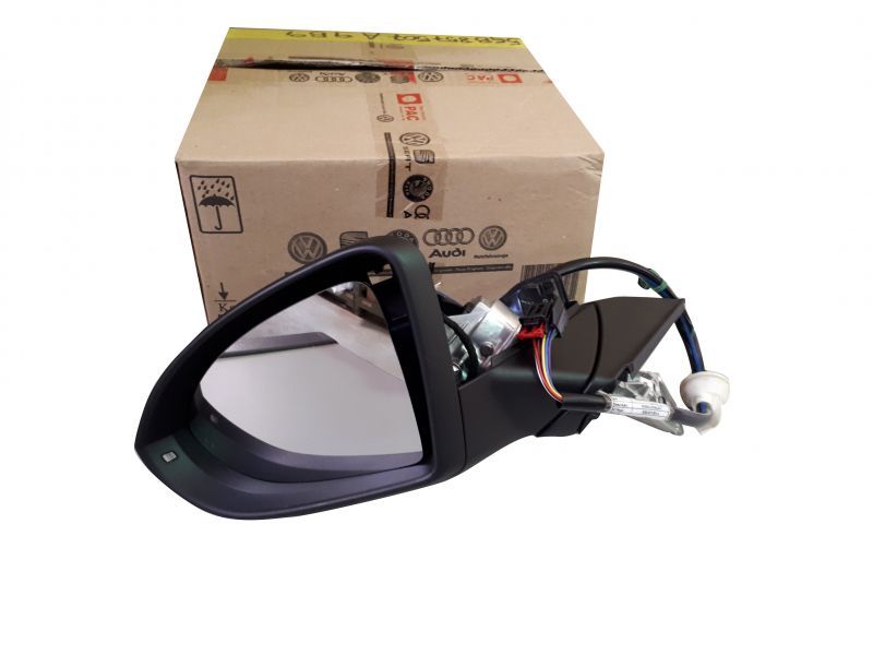 Espelho Retrovisor Preto Lado Esquerdo Golf