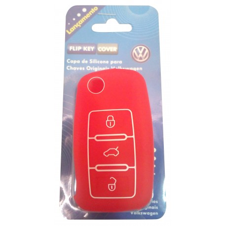 CAPA SILICONE CHAVE CANIVETE(VERM.)VW