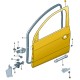 PORTA DIANTEIRA ESQUERDA GOL VOYAGE COM BATENTE