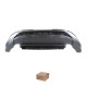 Spoiler Difusor de Para-choque Dianteiro Central Preto Texturizado T-Cross