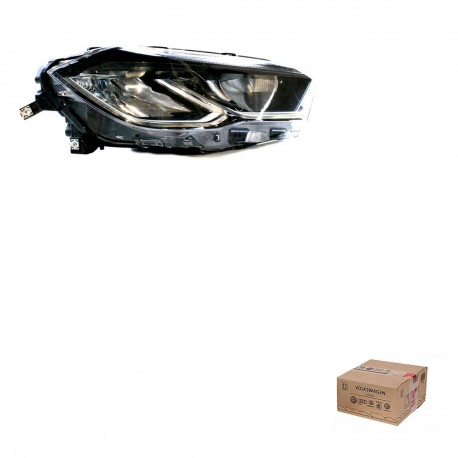 Farol Máscara Negra Em LED Lado Direito Polo Virtus