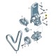 PARAFUSO DE COLAR SEXTAVADO M8X40 FOX GOL JETTA T-CROSS