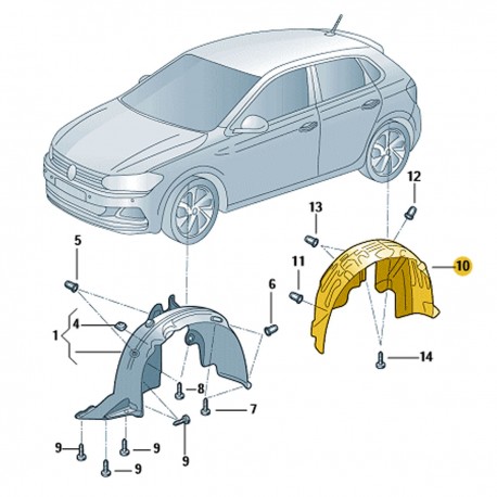 PARABARRO TRASEIRO LADO ESQUERDO POLO VIRTUS