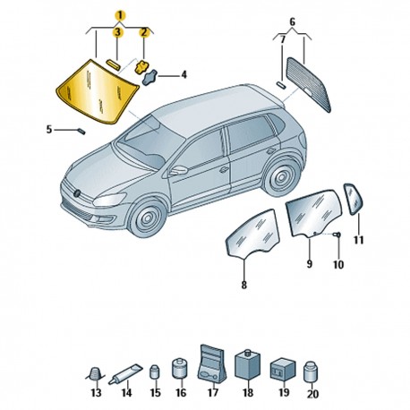PARABRISA DIANTEIRO POLO VIRTUS