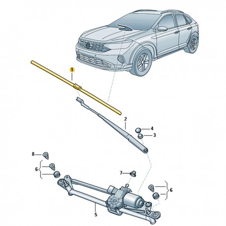 JOGO PALHETA DIANTEIRA LIMPADOR NIVUS POLO VIRTUS