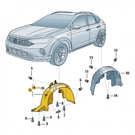 PARABARRO DIANTEIRO LADO DIREITO NIVUS