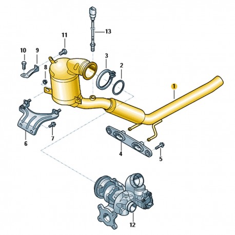 TUBO ESCAPAMENTO COM CATALISADOR NIVUS POLO VIRTUS