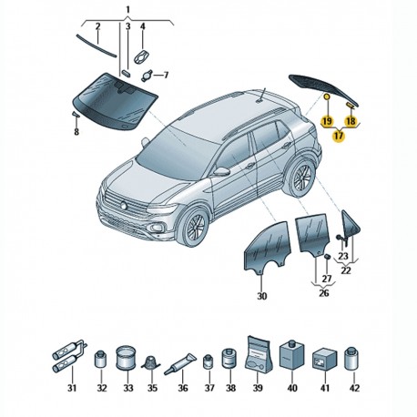 Vidro Da Tampa Traseira T-Cross