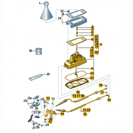 MECANISMO CAIXA DE MUDANÇA MARCHAS POLO 2.0