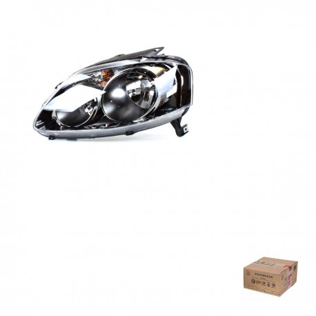 Farol Máscara Negra Lado Esquerdo Fox