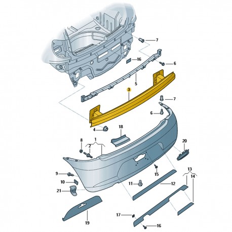 Alma De Parachoque Traseiro Fox