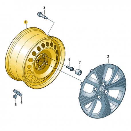 Roda De Ferro Aro 15 Polo Track