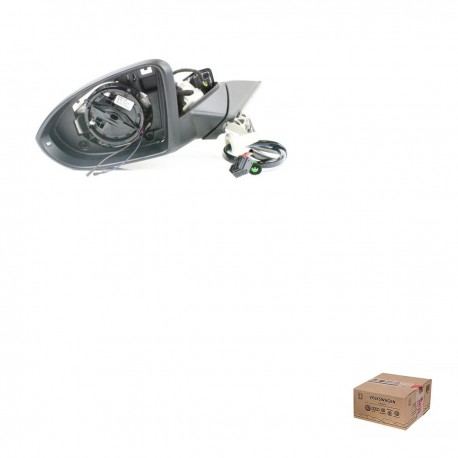 Espelho Retrovisor Preto Lado Esquerdo Golf