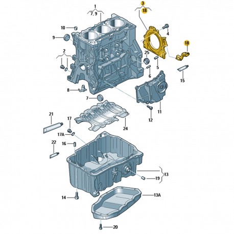 RETENTOR FLANGE TRASEIRA POLO NIVUS GOL POLO GOLF