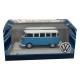 MINIATURA T1 KOMBI LUXO 1973 AZUL CLARO