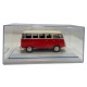 MINIATURA T1 KOMBI LUXO 1973 VERMELHA BRANCO